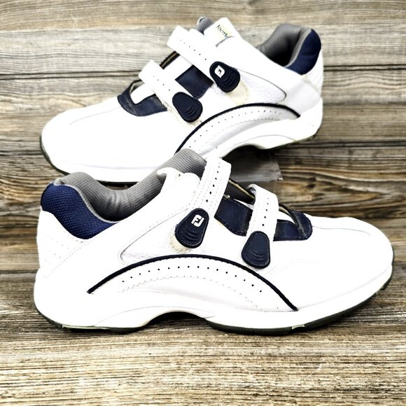 FootJoy Hydrolite Hook & Loop White Spikeless Golf Shoes Men's Size 11.5 - Picture 1 of 9